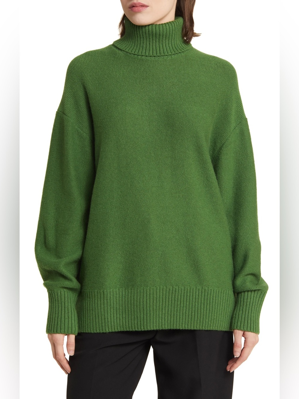 Oversize Wool Turtleneck Sweater